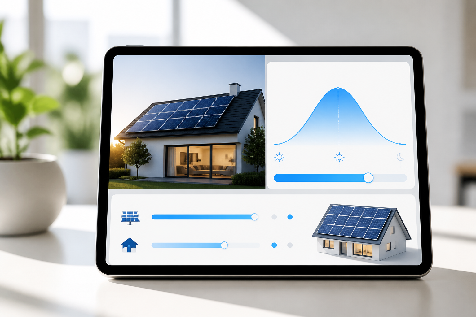 Simulation photovoltaïque sur tablette